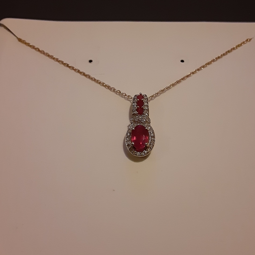 Ruby gold Necklace